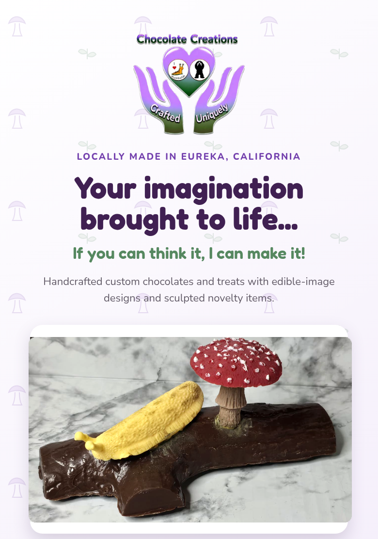 Crafted Uniquely custom chocolates in Eureka, California